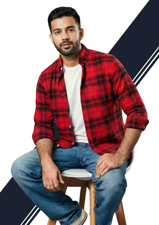 Regular Fit Flannel Check Shirt