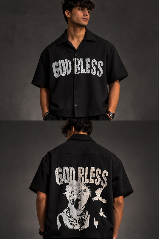 Boxy FIT SHIRT BACK PRINT