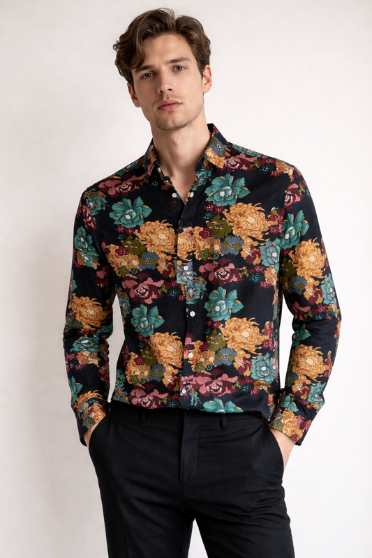 FLORAL  REGULAR FIT SHIRT