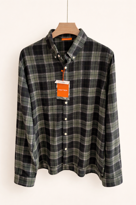 Regular FIT FLANNEL CHECK SHIRT
