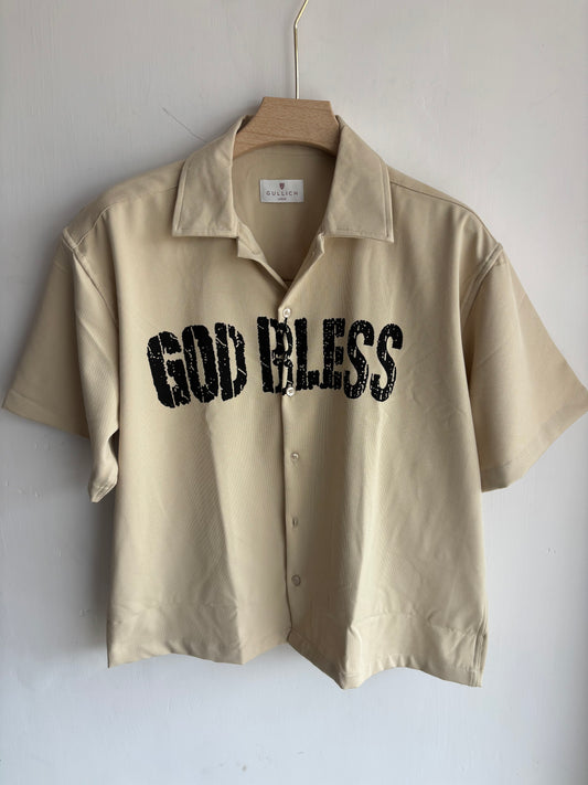 Boxy fit shirt back print